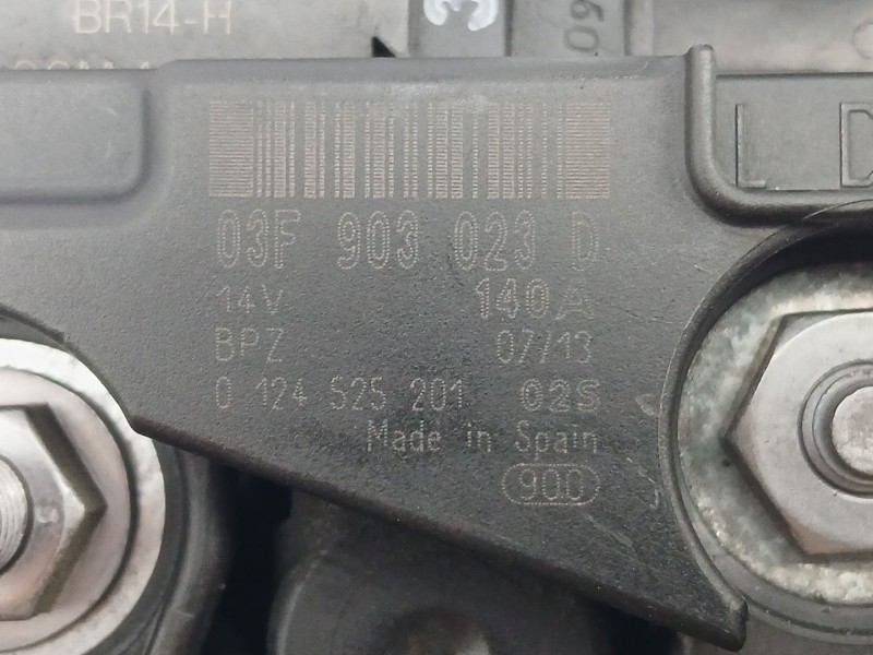 Recambio de alternador para volkswagen polo (6r1) advance referencia OEM IAM 03F903023D  0124525201