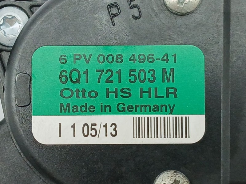 Recambio de potenciometro pedal para volkswagen polo (6r1) advance referencia OEM IAM 6Q1721503M  6PV00849641