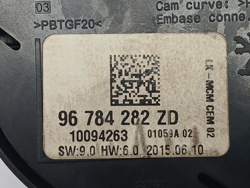 Recambio de mando multifuncion para peugeot 2008 i (cu_) 1.6 bluehdi 100 referencia OEM IAM 96784282ZD  