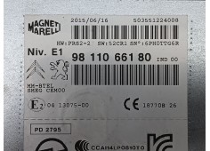 Recambio de sistema audio / cd para peugeot 2008 i (cu_) 1.6 bluehdi 100 referencia OEM IAM 9811066180   2