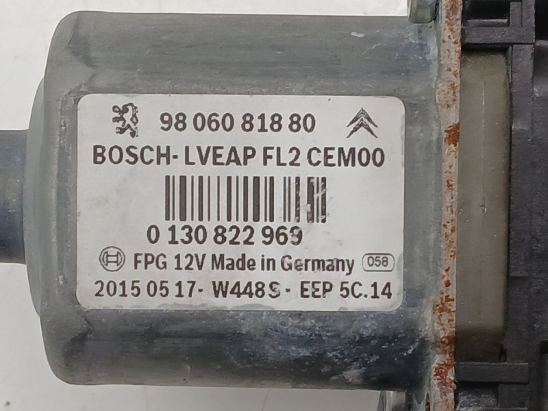 Recambio de elevalunas delantero izquierdo para peugeot 2008 i (cu_) 1.6 bluehdi 100 referencia OEM IAM 9806088180 0130822969 98