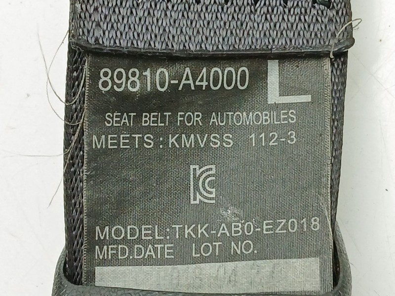 Recambio de cinturon seguridad trasero izquierdo para kia carens iv 1.7 crdi referencia OEM IAM 89810A4000  