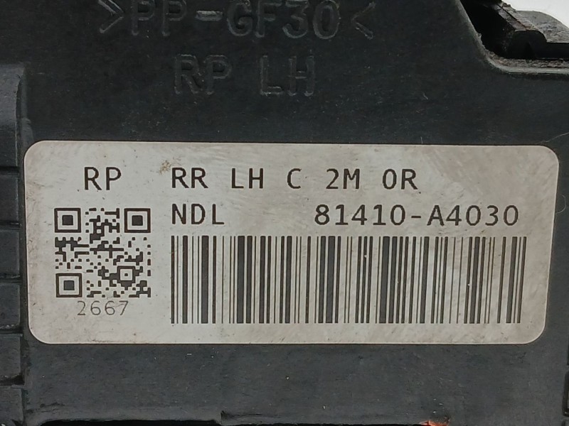 Recambio de cerradura puerta trasera izquierda para kia carens iv 1.7 crdi referencia OEM IAM 81410A4030  