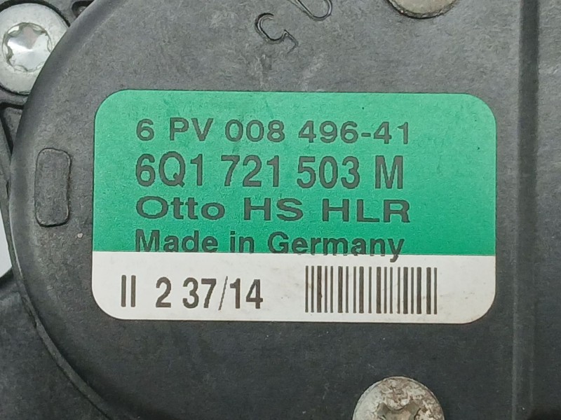 Recambio de potenciometro pedal para audi a1 (8x1, 8xk) 1.6 tdi referencia OEM IAM 6Q1721503M  6PV00849641