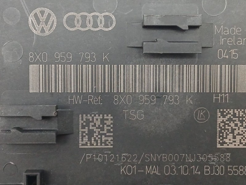 Recambio de modulo electronico para audi a1 (8x1, 8xk) 1.6 tdi referencia OEM IAM 8X0959793K  