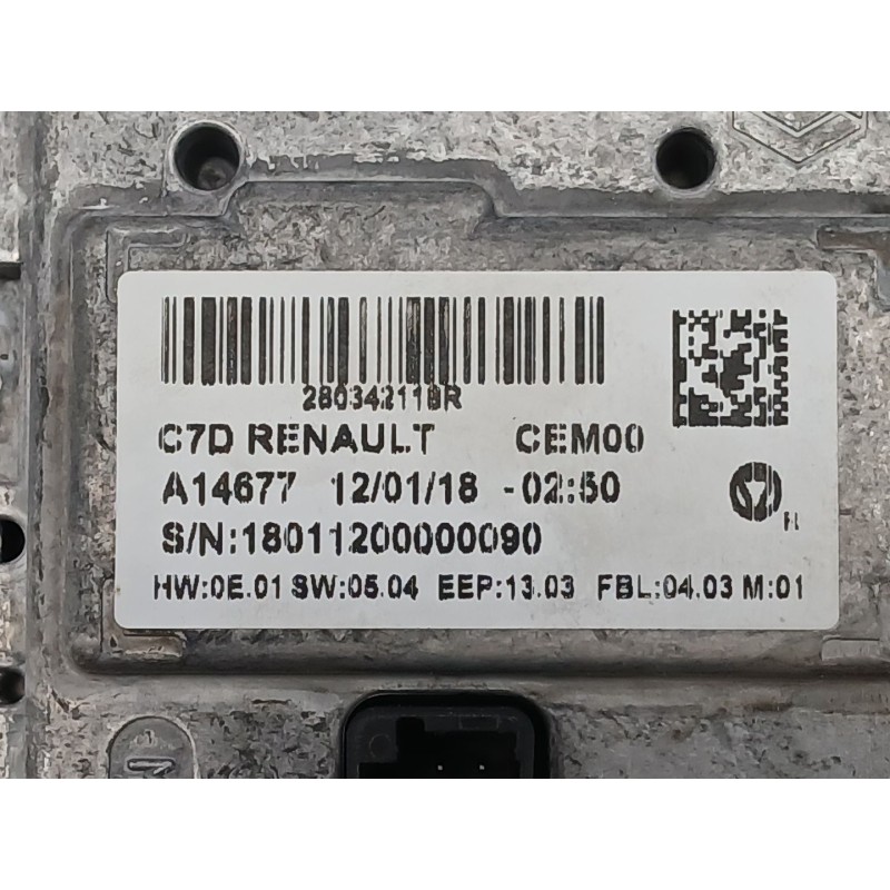 Recambio de pantalla multifuncion para renault kadjar (ha_, hl_) 1.6 dci 130 referencia OEM IAM 280342118R  