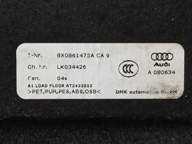 Recambio de bandeja trasera para audi a1 (8x1, 8xk) 1.6 tdi referencia OEM IAM 8X0861475ACA9  