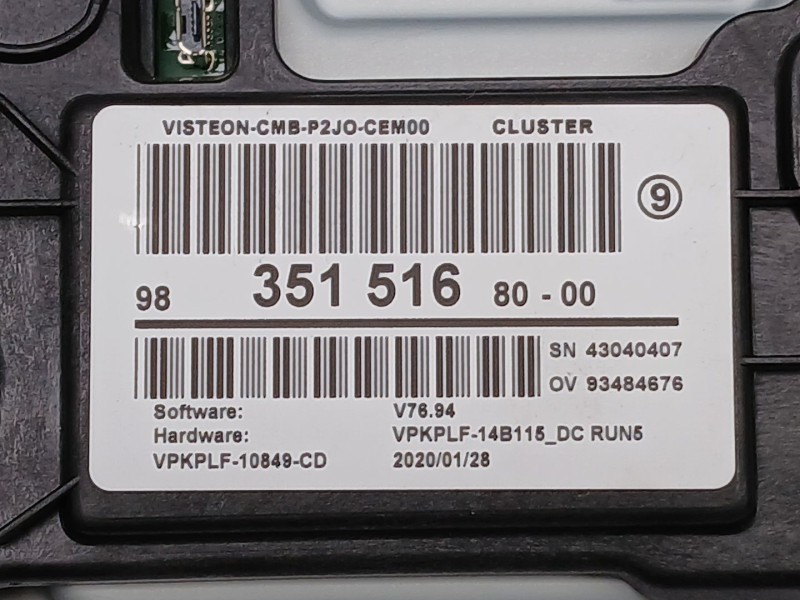 Recambio de cuadro instrumentos para opel corsa f elegance referencia OEM IAM 9835151680  