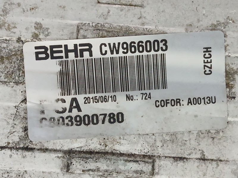 Recambio de intercooler para peugeot 2008 i (cu_) 1.6 bluehdi 100 referencia OEM IAM 9803900780  CW966003