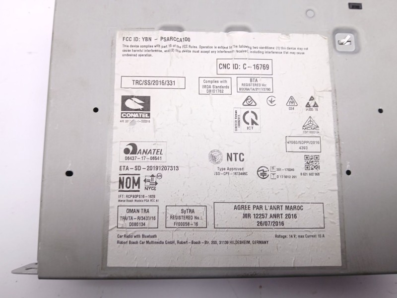 Recambio de sistema audio / cd para opel corsa f elegance referencia OEM IAM 9833500080  