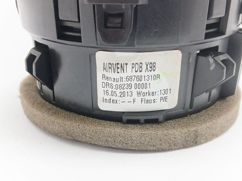 Recambio de rejilla aireadora para renault clio iv (bh_) 1.2 16v referencia OEM IAM 687601310R  