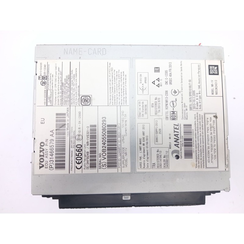 Recambio de sistema audio / cd para volvo v60 i cross country (157) d4 polestar awd referencia OEM IAM 31466579AA  