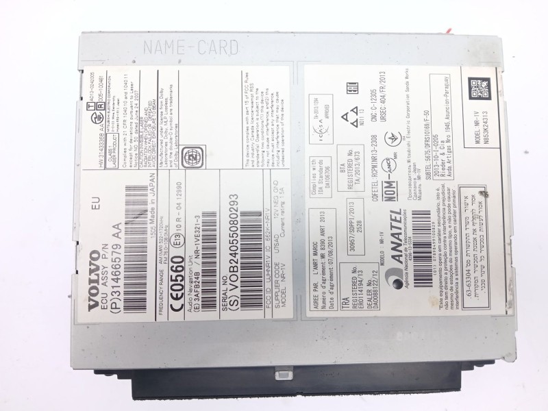 Recambio de sistema audio / cd para volvo v60 i cross country (157) d4 polestar awd referencia OEM IAM 31466579AA  