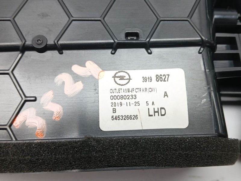 Recambio de rejilla aireadora para opel corsa f elegance referencia OEM IAM 545326626  