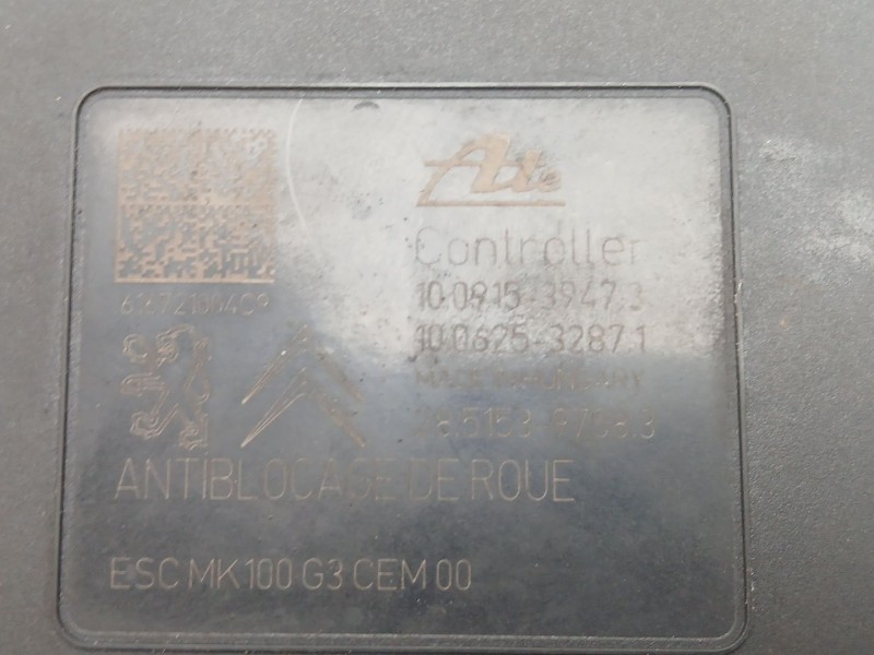 Recambio de abs para peugeot 208 i (ca_, cc_) 1.2 vti 82 referencia OEM IAM 9817031680  