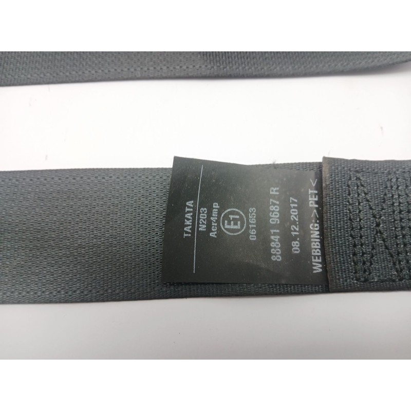 Recambio de cinturon seguridad trasero derecho para renault kadjar (ha_, hl_) 1.6 dci 130 referencia OEM IAM 888419687R  