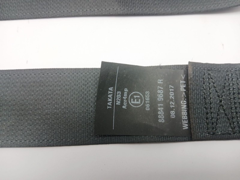 Recambio de cinturon seguridad trasero derecho para renault kadjar (ha_, hl_) 1.6 dci 130 referencia OEM IAM 888419687R  