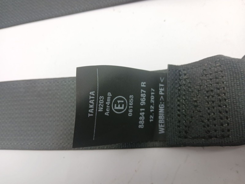 Recambio de cinturon seguridad trasero izquierdo para renault kadjar (ha_, hl_) 1.6 dci 130 referencia OEM IAM 888419687R  