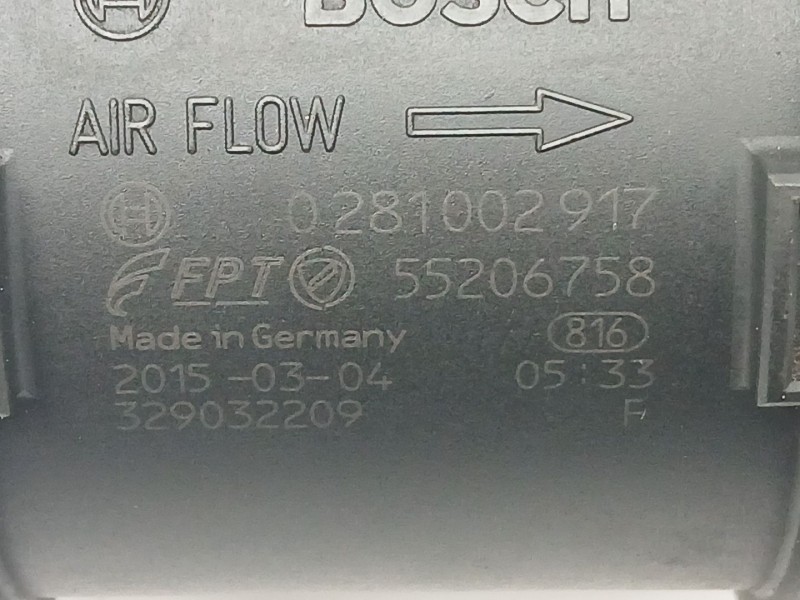Recambio de caudalimetro para fiat freemont (345_) 2.0 jtd referencia OEM IAM 55206758  0281002917