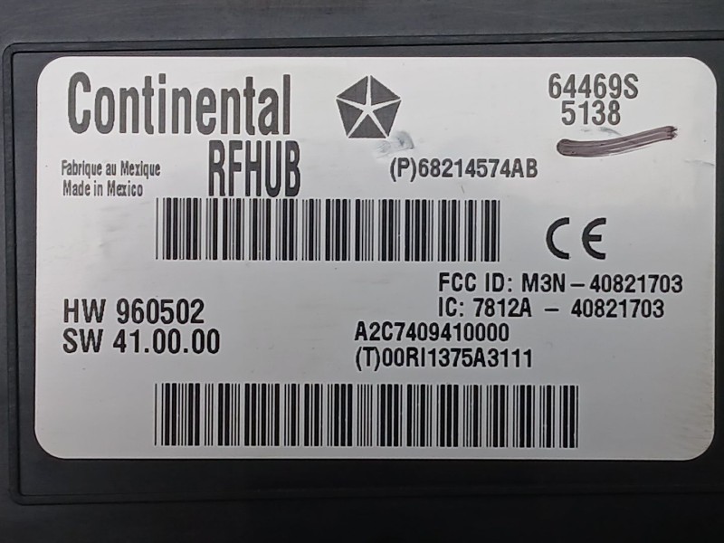 Recambio de modulo electronico para fiat freemont (345_) 2.0 jtd referencia OEM IAM 68214574AB  A2C7409410000