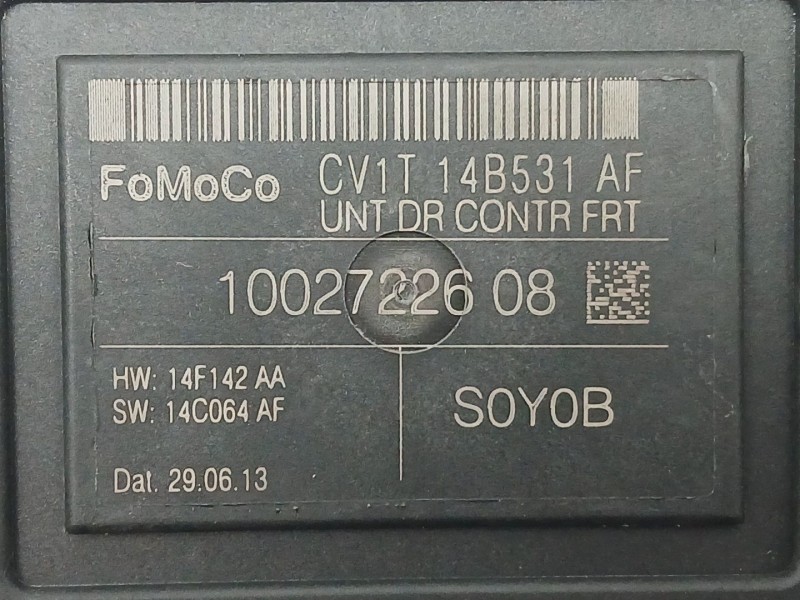 Recambio de modulo electronico para ford fiesta (ccn) 1.0 ecobost referencia OEM IAM CV1T14B531AF  