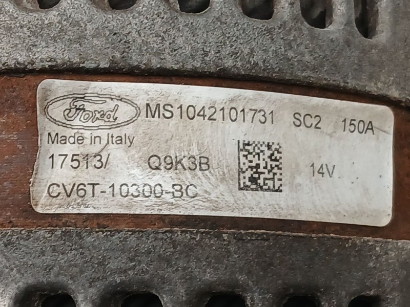 Recambio de alternador para ford fiesta (ccn) 1.0 ecobost referencia OEM IAM CV6T10300BC  MS1042101731