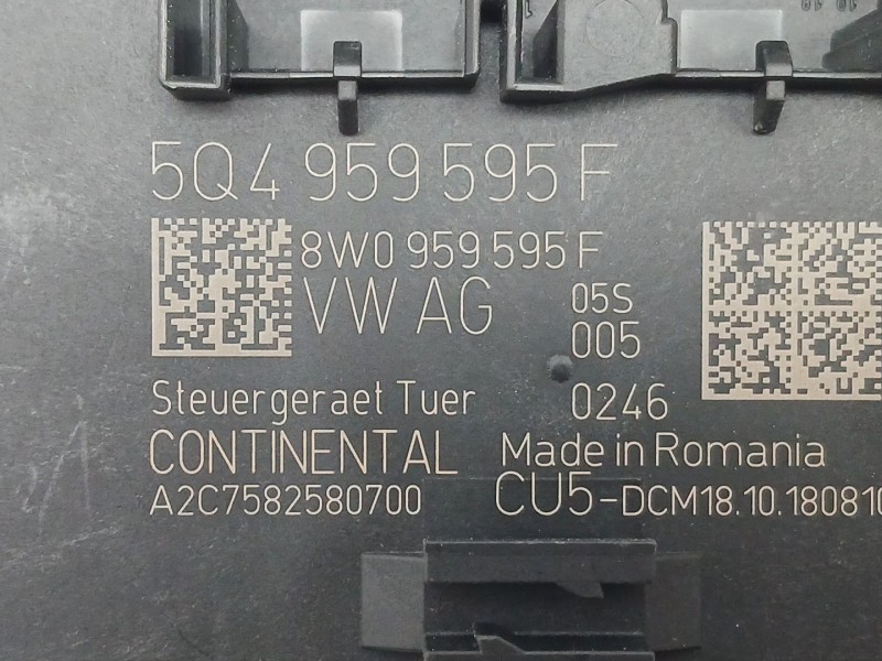 Recambio de modulo electronico para skoda superb iii (3v3) 2.0 tdi referencia OEM IAM 5Q4959595F 8W0959595F A2C7582580700