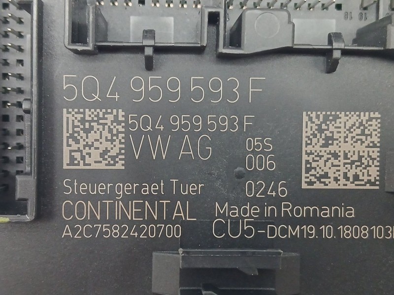 Recambio de modulo electronico para skoda superb iii (3v3) 2.0 tdi referencia OEM IAM 5Q4959593F  A2C7582420700