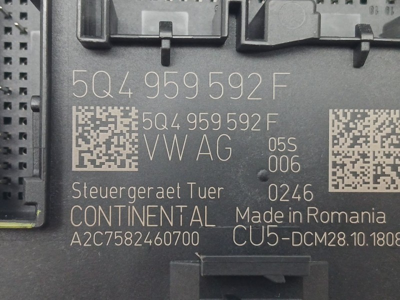 Recambio de modulo electronico para skoda superb iii (3v3) 2.0 tdi referencia OEM IAM 5Q4959592F  A2C7582460700