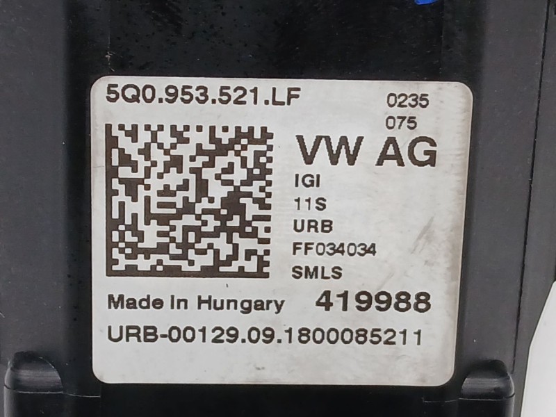 Recambio de mando multifuncion para skoda superb iii (3v3) 2.0 tdi referencia OEM IAM 5Q0953521LF  5Q0953502AE