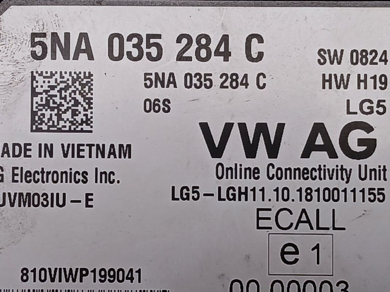 Recambio de modulo electronico para skoda superb iii (3v3) 2.0 tdi referencia OEM IAM 5NA035284C  