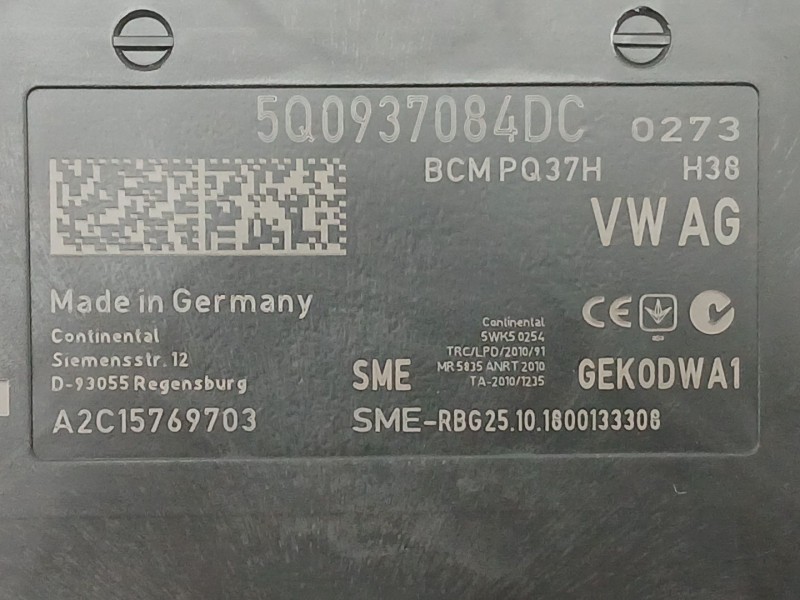 Recambio de modulo electronico para skoda superb iii (3v3) 2.0 tdi referencia OEM IAM 5Q0937084DC  A2C15769703