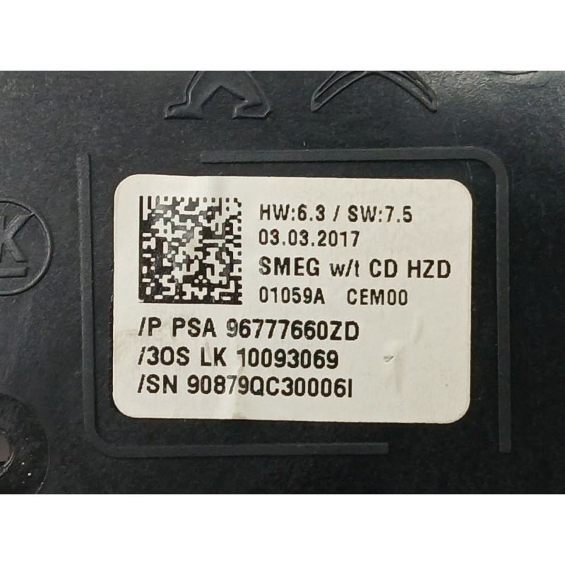 Recambio de mando multifuncion para peugeot 308 ii (lb_, lp_, lw_, lh_, l3_) 1.2 thp 130 referencia OEM IAM 96777660ZD  