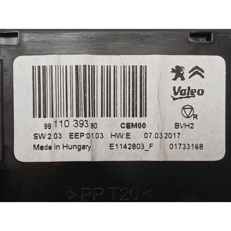 Recambio de modulo electronico para peugeot 308 ii (lb_, lp_, lw_, lh_, l3_) 1.2 thp 130 referencia OEM IAM 9811039380  