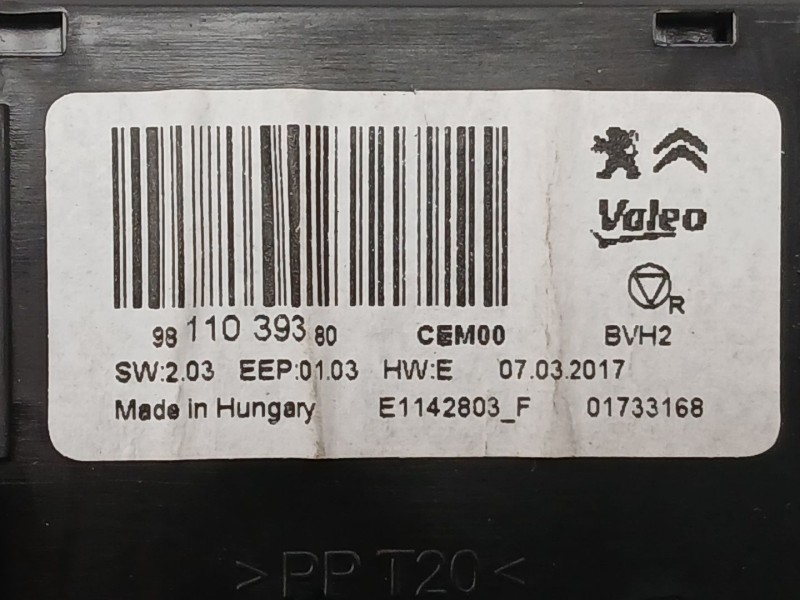 Recambio de modulo electronico para peugeot 308 ii (lb_, lp_, lw_, lh_, l3_) 1.2 thp 130 referencia OEM IAM 9811039380  