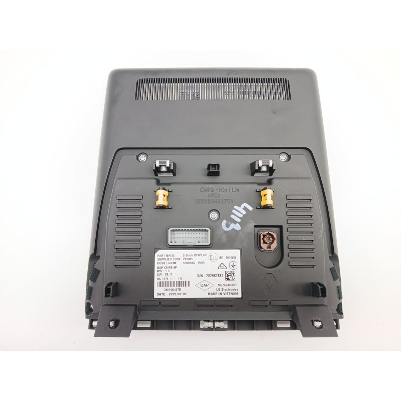 Recambio de pantalla multifuncion para renault arkana i (lcm_, ldn_) 1.6 e-tech 145 (ldmu) referencia OEM IAM 280916427R  