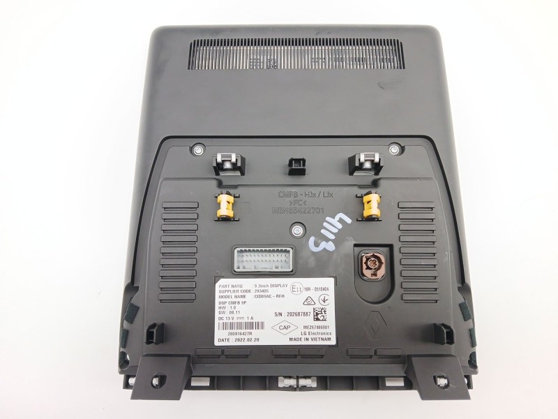 Recambio de pantalla multifuncion para renault arkana i (lcm_, ldn_) 1.6 e-tech 145 (ldmu) referencia OEM IAM 280916427R  