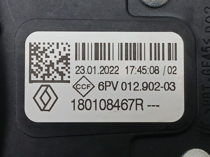 Recambio de potenciometro pedal para renault arkana i (lcm_, ldn_) 1.6 e-tech 145 (ldmu) referencia OEM IAM 180108467R  6PV01290