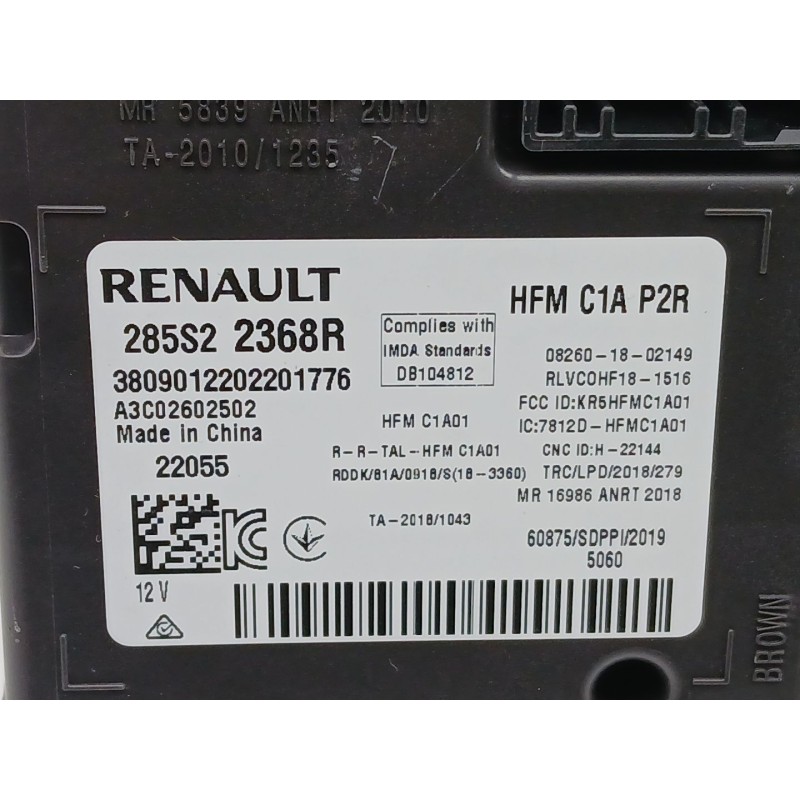 Recambio de modulo electronico para renault arkana i (lcm_, ldn_) 1.6 e-tech 145 (ldmu) referencia OEM IAM 285S22368R  A3C026025