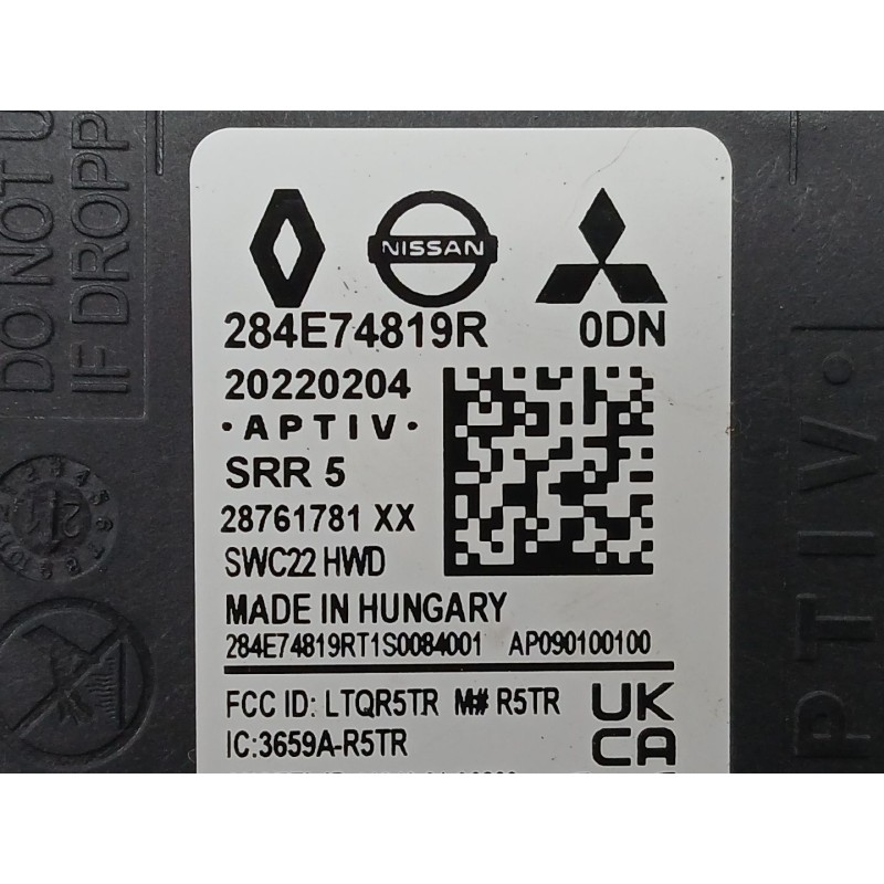 Recambio de modulo electronico para renault arkana i (lcm_, ldn_) 1.6 e-tech 145 (ldmu) referencia OEM IAM 284E74819R  