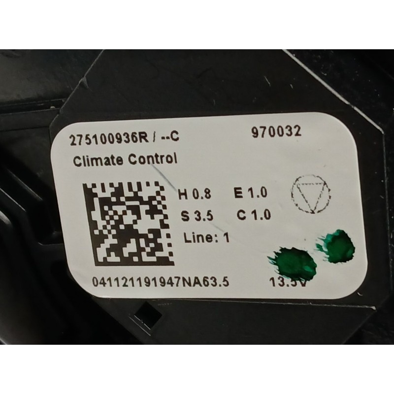 Recambio de mando climatizador para renault arkana i (lcm_, ldn_) 1.6 e-tech 145 (ldmu) referencia OEM IAM 275100936R  