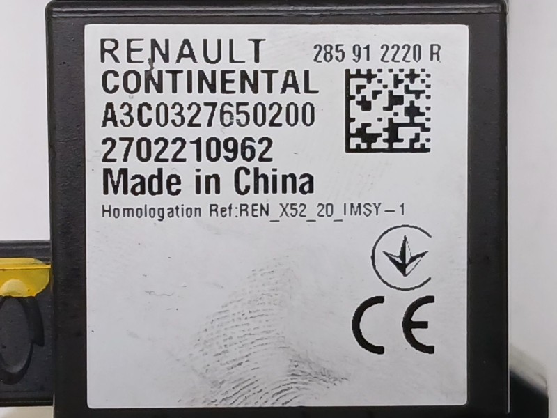Recambio de conmutador de arranque para dacia sandero iii 1.0 sce 65 referencia OEM IAM 487008966R A3C0327650200 285912220R