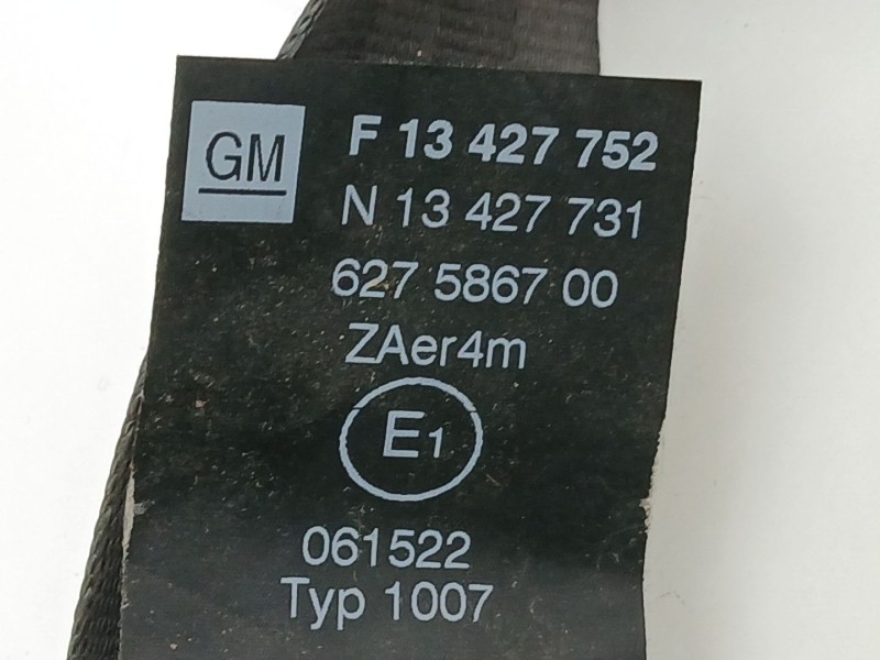 Recambio de cinturon seguridad trasero derecho para opel corsa e (x15) 1.3 cdti (08, 68) referencia OEM IAM 13427752  13427731
