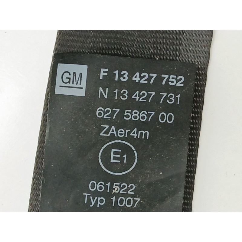 Recambio de cinturon seguridad trasero izquierdo para opel corsa e (x15) 1.3 cdti (08, 68) referencia OEM IAM 13427752  13427731