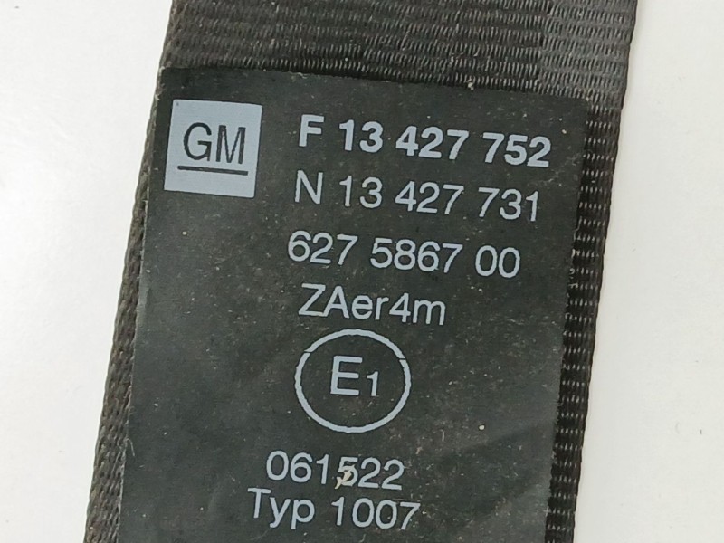 Recambio de cinturon seguridad trasero izquierdo para opel corsa e (x15) 1.3 cdti (08, 68) referencia OEM IAM 13427752  13427731