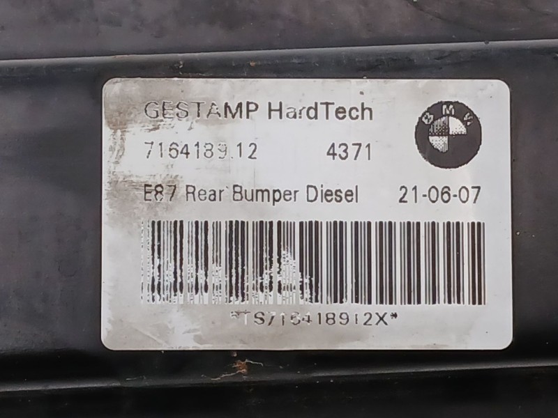 Recambio de refuerzo paragolpes trasero para bmw 1 (e81) 118 i referencia OEM IAM 716418912  