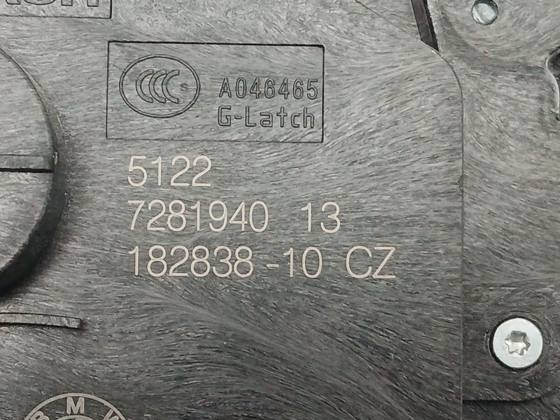Recambio de cerradura puerta trasera derecha para mini mini (f55) cooper referencia OEM IAM 7281940 5122728194013 