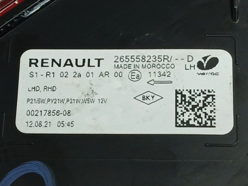 Recambio de piloto trasero izquierdo para dacia sandero iii 1.0 sce 65 referencia OEM IAM 265558235R  