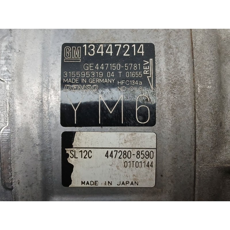 Recambio de compresor aire acondicionado para opel corsa e (x15) 1.3 cdti (08, 68) referencia OEM IAM 13447214 GE4471505781 4472