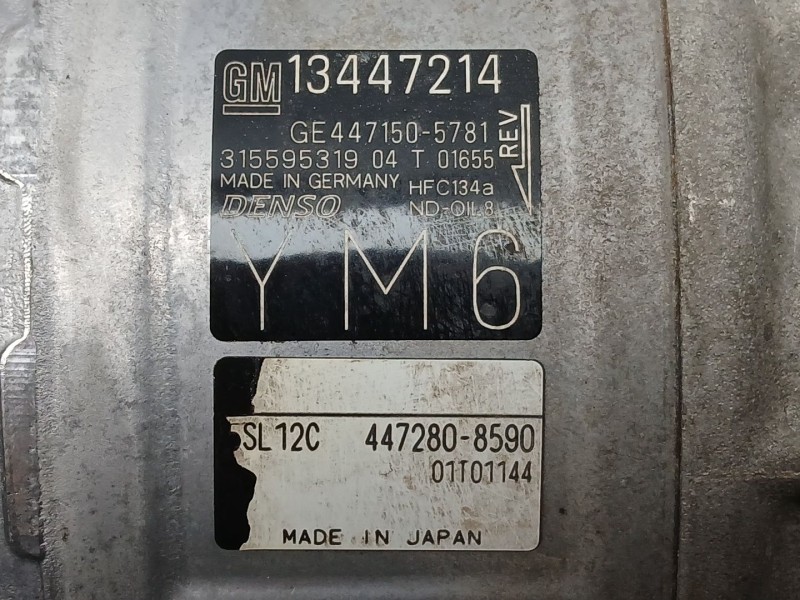 Recambio de compresor aire acondicionado para opel corsa e (x15) 1.3 cdti (08, 68) referencia OEM IAM 13447214 GE4471505781 4472